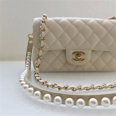 chanel bag with pearl strap|chanel belt bag women.